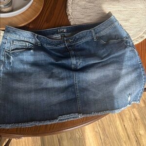 Apt. 9 Women's Blue Denim Skirt